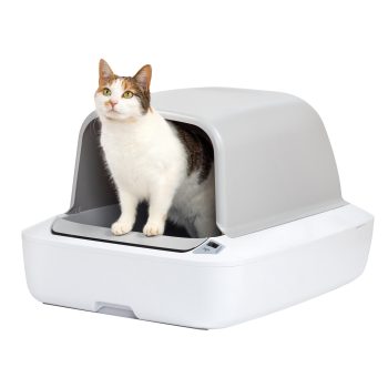 Hooded Litter Box - ScoopFree® Crystal Pro Self-Cleaning